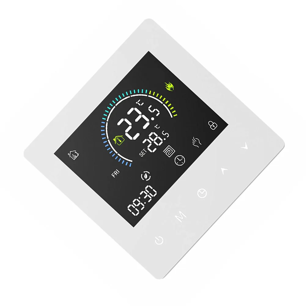 Home Comfort Electric Floor Heating Thermostat Customizable Temperature Settings Flame Retardant Wide Temperature Control Range