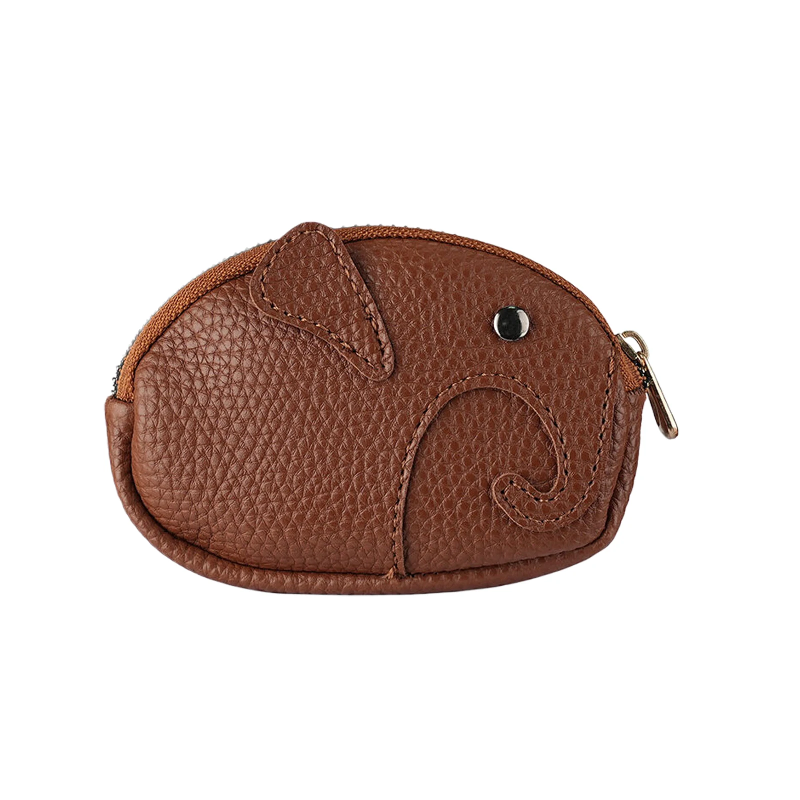 1 Piece Cute Cartoon Baby Elephant Mini Change Bag Wallet Creative Zipper Coin Bag Storage Bag