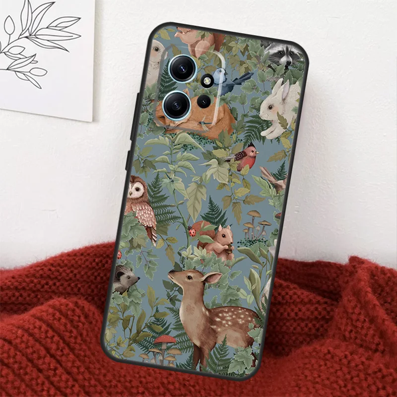 Forest Wild Woodland Animals Case For Xiaomi Redmi Note 12 11 10 9 8 Pro 10S 11S 12S Cover For Redmi 12 12C 10A 9C 10C