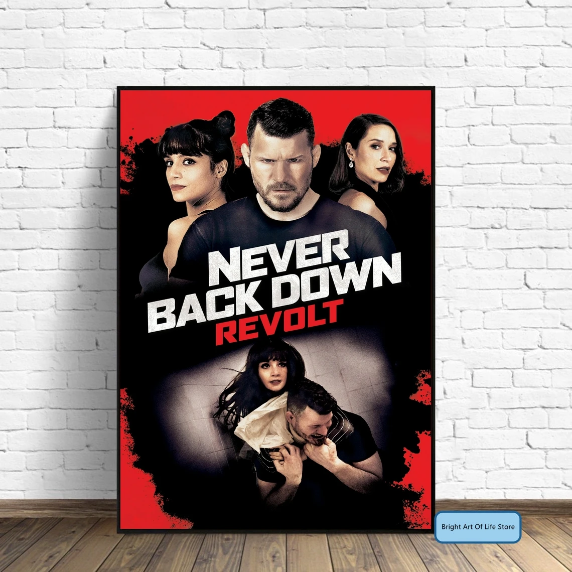 Never Back Down Revolt (2021) Movie Poster Star Actor Art Cover Canvas Print Decorative Painting (No Frame)