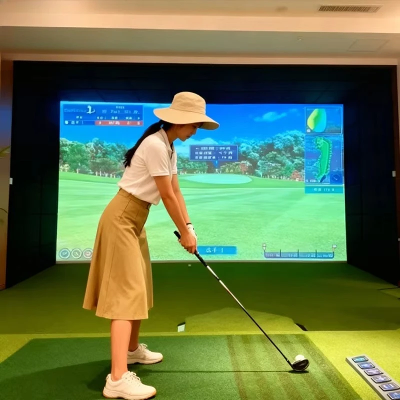 3D Indoor Golf Simulator Indoor Golf Training Aids Professional Screen Golf Simulator for Home