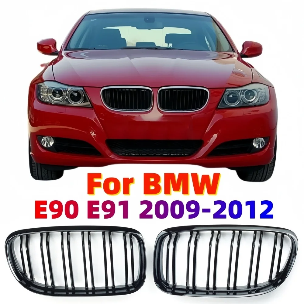 Car Gloss Black Front Hood Kidney Grille Grill For BMW E90 E91 325i 328i 328xi 335i 335xi 330i 330xi 2009 2010 2011 2012