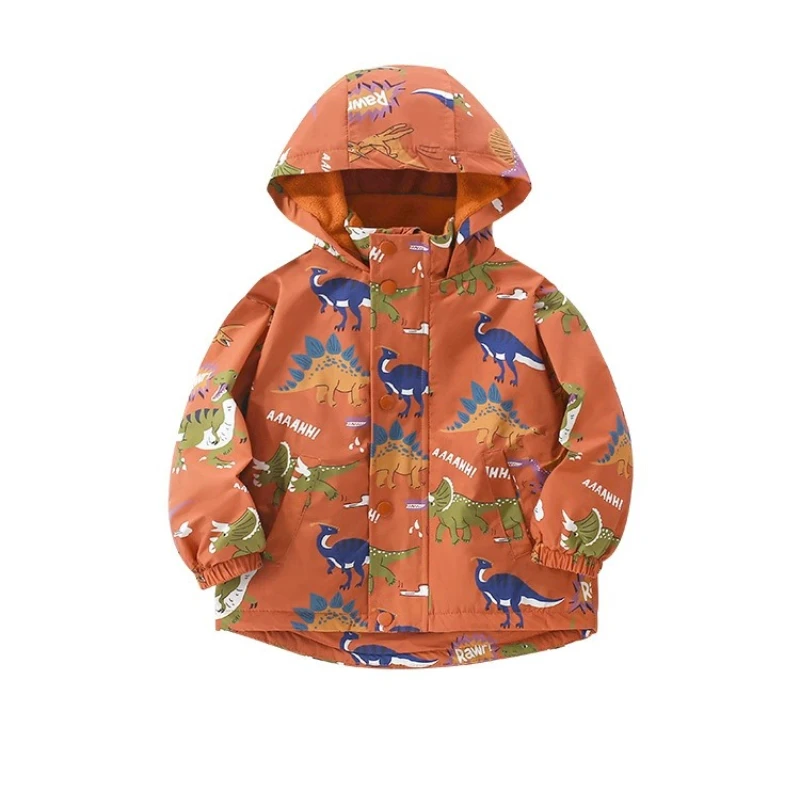 سترات للأولاد بغطاء للرأس للربيع والخريف للأطفال مقاومة للماء معطف كاجوال للمراهقين ملابس خارجية للمدرسة ملابس واقية للأطفال