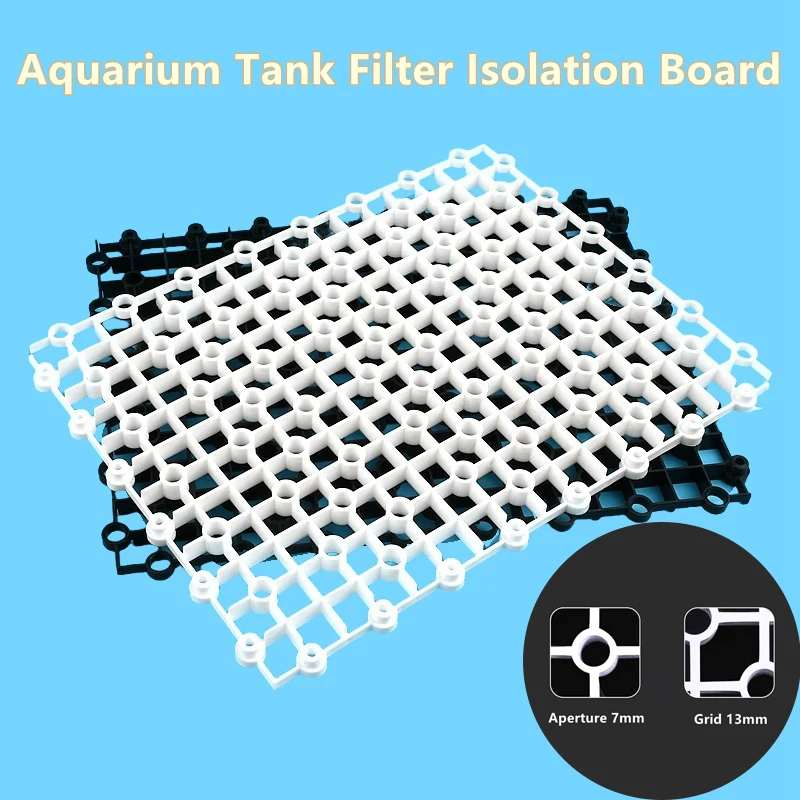 1PC Aquarium Tank Filter Isolation Board Fender Fish Tank Accessory Grille Bottom Filter Grid Board DIY Climb Plate Turtle Tank