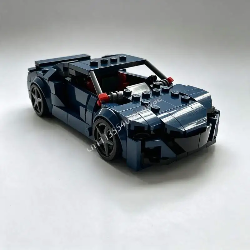 248PCS Racing Car MOC Vehicle Model Custom Puzzle DIY Assembly Educational Building Blocks Toy Special Gift Collection Display