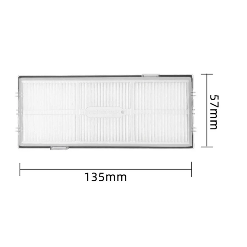 Roborock-Peças sobresselentes robóticas do aspirador de pó, 6pcs, S7, T7S Plus, G10, G10S Pro, escova principal, filtro Hepa, esfregões