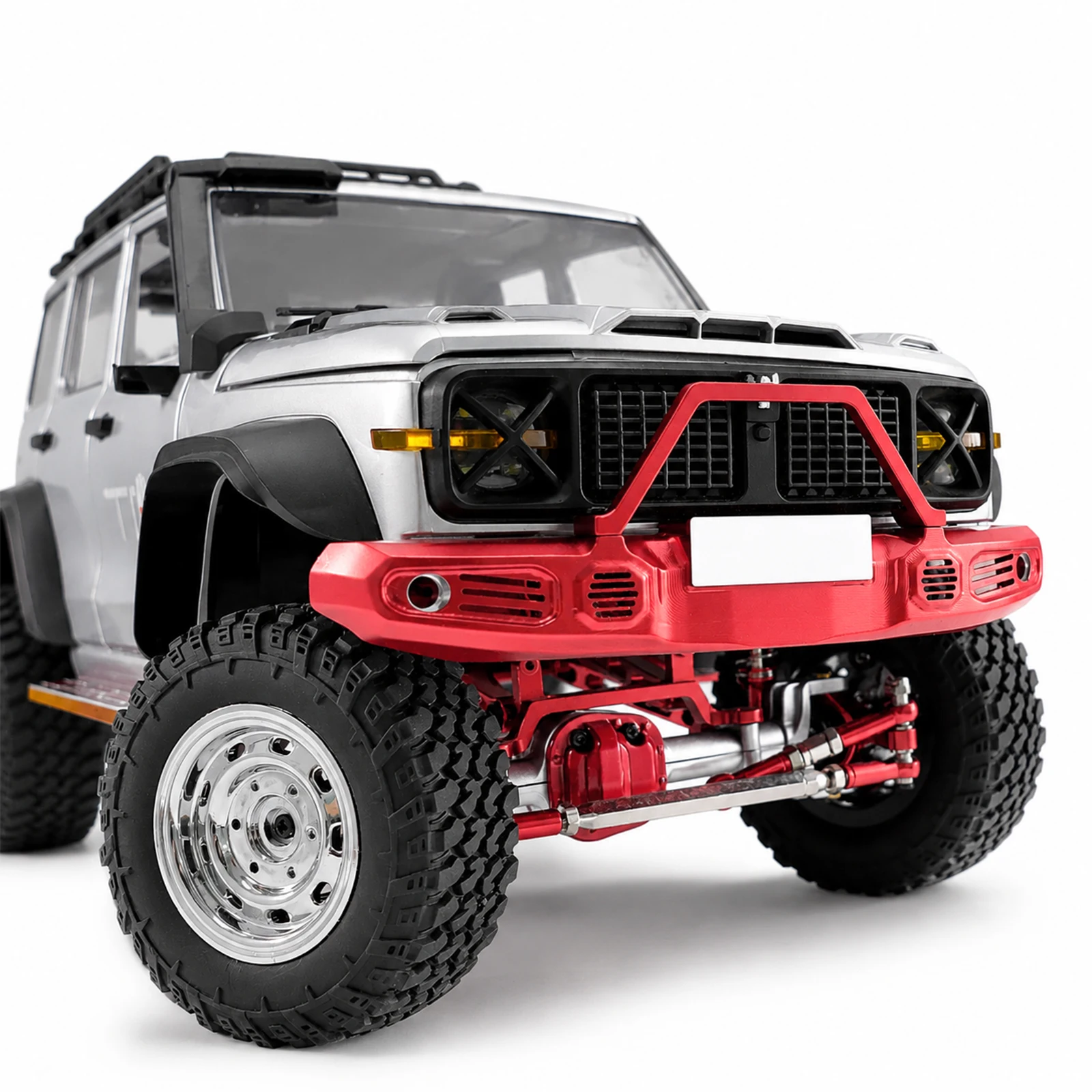 For MN 1/12 MN300 RC Crawler Aluminum Alloy Front Rear Bumper Trailer Hook Upgrade Parts Accessories