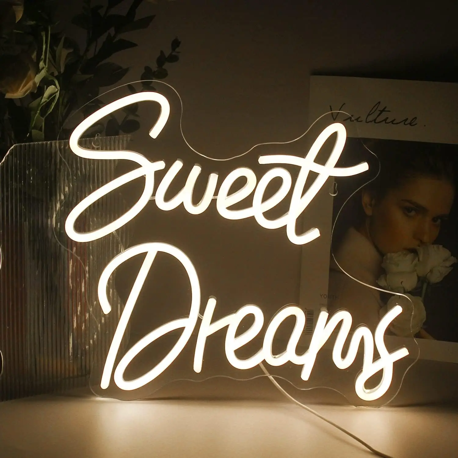 

Sweet Dreams Neon Sign USB Dimmable LED Neon Light for Wedding Room Home Decor Valentine Party Wall Hanging Decoration Gift