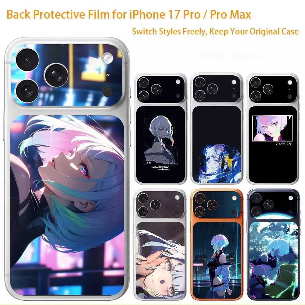 

Cyberpunk Game E-Edgerunners 3D Full Body Skin Decal for iPhone 17/Pro/Pro Max Color Rear Protective Sticker