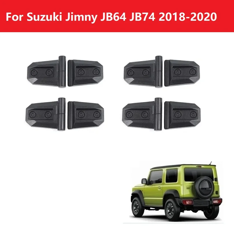 2PCS ABS Car Engine Hood Door Hinge Decoration Cover Trim For Suzuki Jimny JB64 JB74 2018-2022 Exterior Styling Accessories