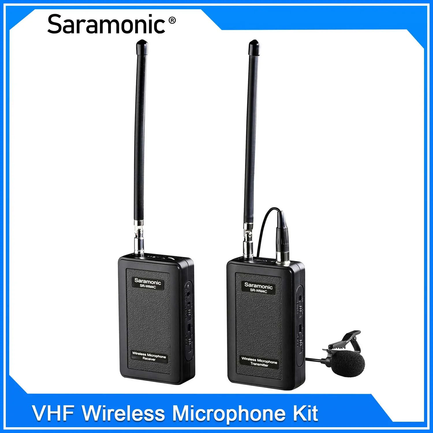 

Saramonic WM4C/WM4CA/WM4CB VHF Wireless Microphone Kit with Lavalier Mic Transmitters and Receivers for DSLR Camera &Camcorder