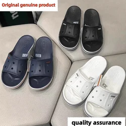 Solid Colour Slippers Bathroom Anti-slip Massage Sandals CrocSimple Soft Bottom Health Shoes Zapatillas Casa Hombre