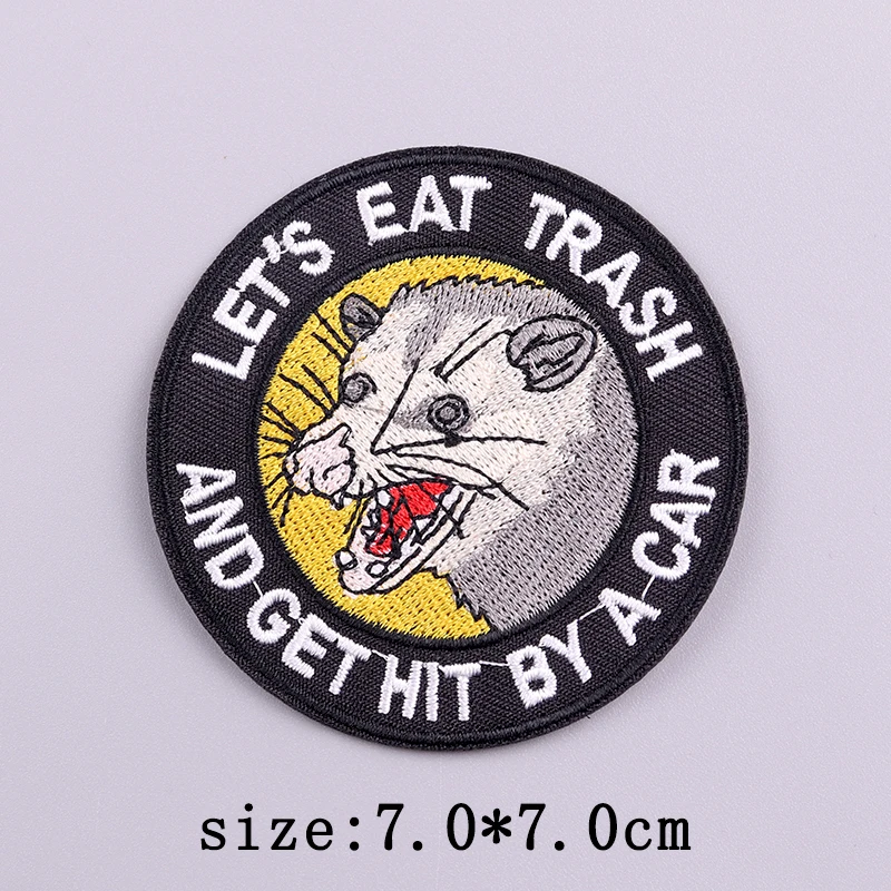 Kleine gelbe Ente Stickerei Patches für Kleidung Hip Hop Tier Patch Eisen auf Patches auf Kleidung schmelzbaren Patch Aufkleber Abzeichen