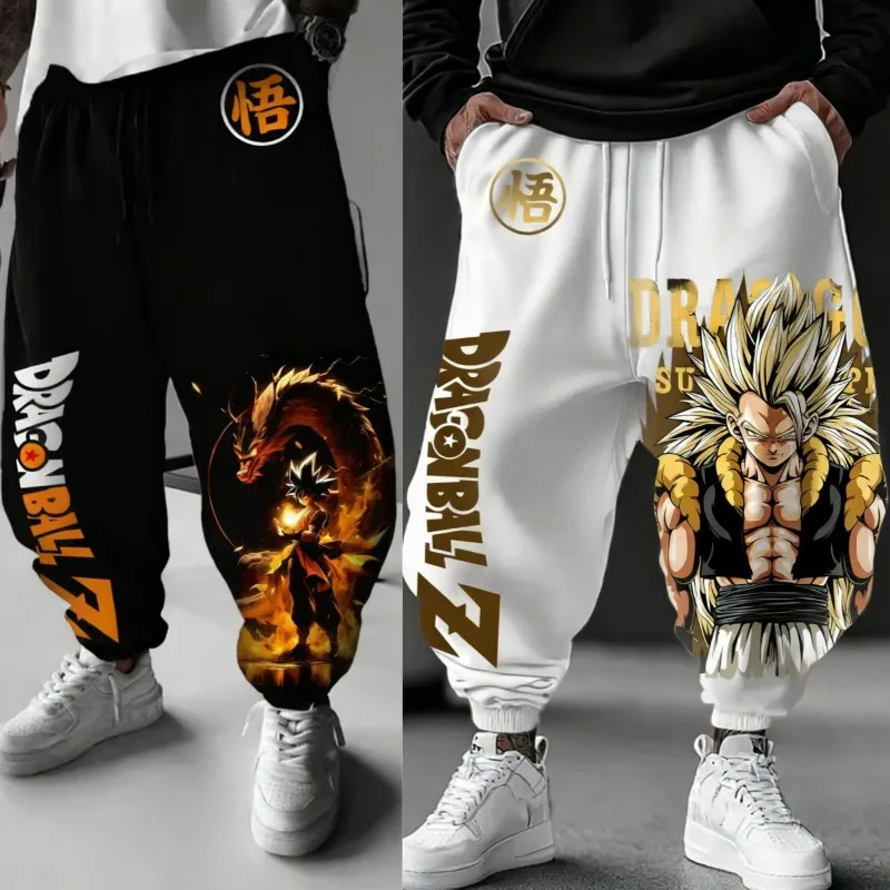Pantalon de survêtement pour hommes, dessin animé japonais Dragon Ball Z, automne-hiver, graphiques d'anime japonais, pur coton, Harajuku Y2k, Leggings masculins