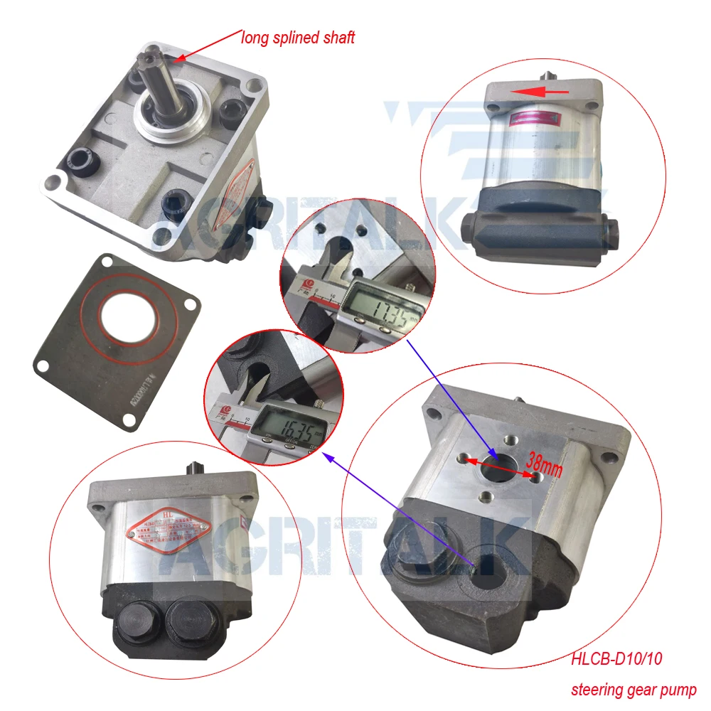 

HLCB-D10/10 / CBN-F310 , Steering gear pump, long shaft with right rotation for DF604 / DF654 / DF804, check with us firstly