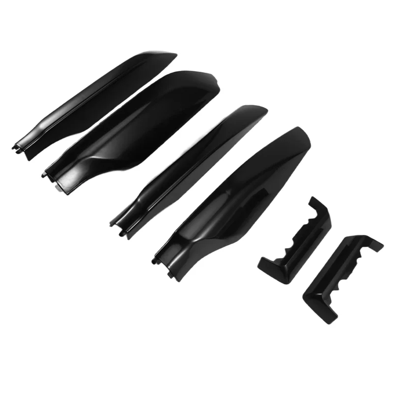 

6Pcs/Set For Toyota Land Cruiser Prado FJ150 2010-2019 Black Roof Rack Bar Rail End Cover Protection Shell