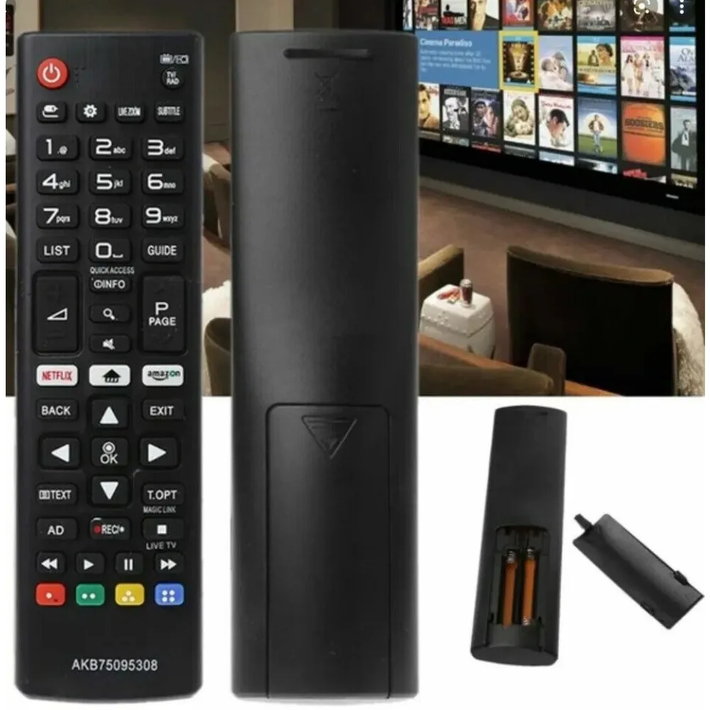 NUEVO AKB 75095308   REPUESTO DE TV CONTROL REMOTO SMART TV LED 3D HDTV NETFLIX BOTON