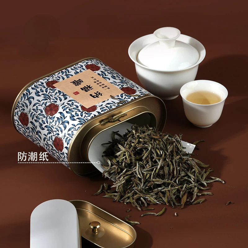 Tea Airtight Container Universal Round Exquisite Tinplate Storage Tank Seal Food Empty Can