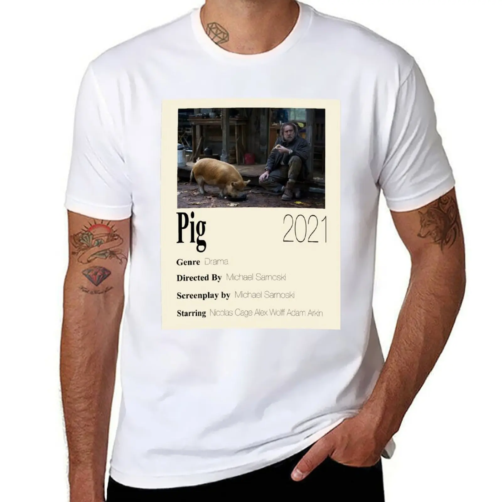 

Poster cotton designer T-Shirt t for t shirt man shirts t man shirts T-Shirt Pig