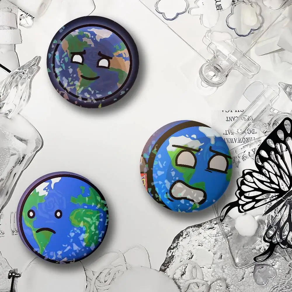 Cartoon S-SolarBalls-S Laser Badge Ensemble Lapel Pins for Backpacks Briefcase Brooch Clothes Gifts