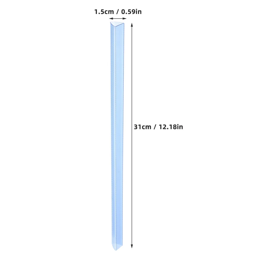 10Pcs Transparent Pull Rod Clip Slide Binder Plastic Binding Bars Sturdy Bookbinding Spine Bars Report Covers Slide Grip