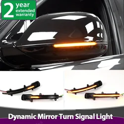 2pcs Dynamic Turn Signal LED Light Side Mirror Indicator For Audi Q5 SQ5 8R 2008-17, Q7 SQ7 4L facelift 2010-2015