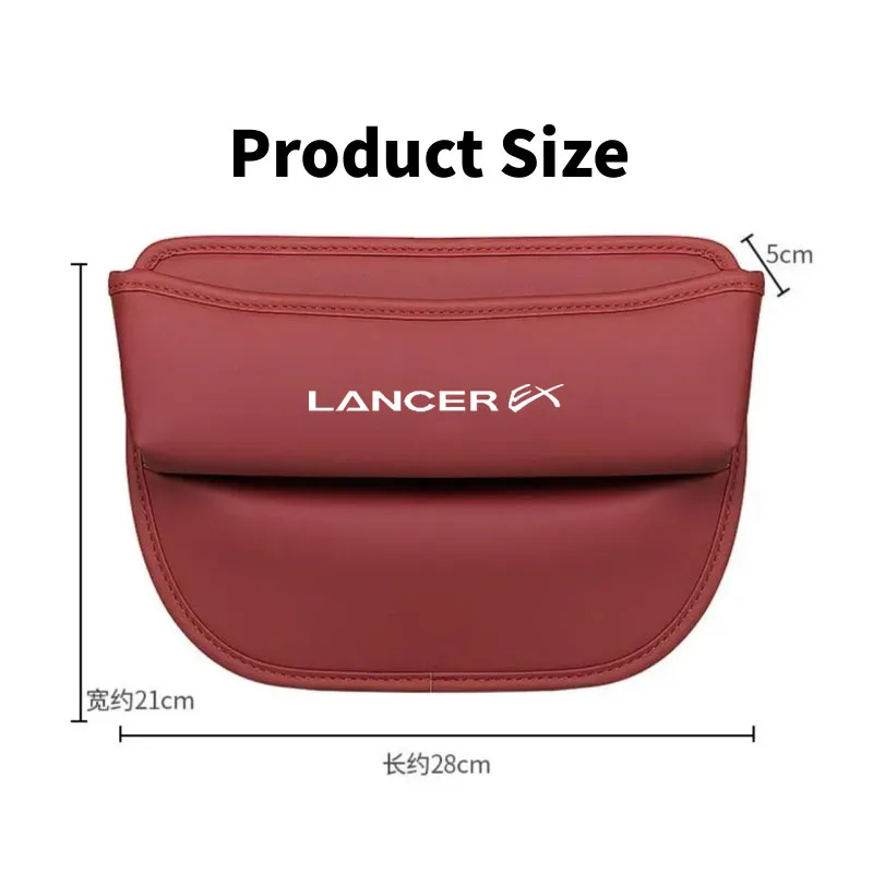 Car Seat Organizer Leather Crevice Storage Box for MITSUBISHI LANCER EX 9 10 Auto Accessories