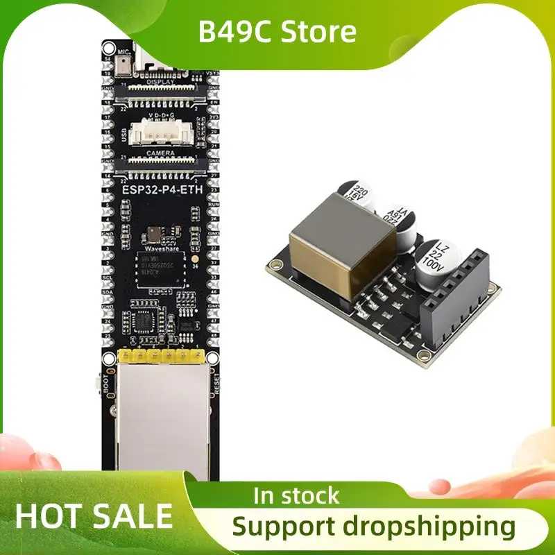 

B49C ESP32-P4-ETH For AI Deepseek Compatible Development Board Featuring RJ45 Network Port MIPI-DSI Interface 40PIN GPIO 32MB PS
