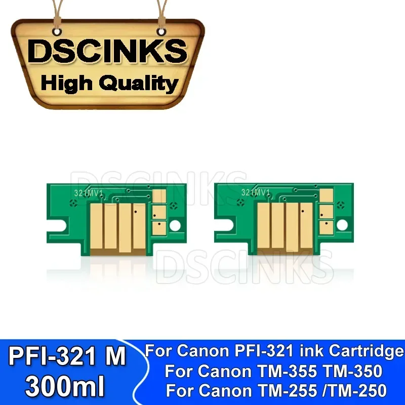 

PFI-321 Ink cartridge Chip For Canon imagePROGRAF TM-355 TM-350 TM-255 TM-250 Printer Canon PFI-321 Cartridge PFI321 Chips