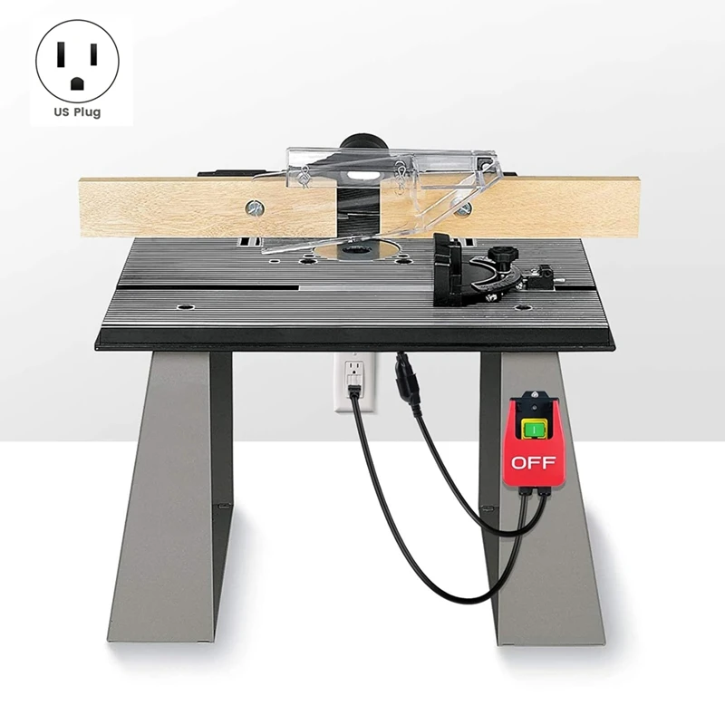 120V Single Phase On/Off Switch,Router Table Switch With Stop Sign Paddle,For Power Off For Table Saws Us Plug