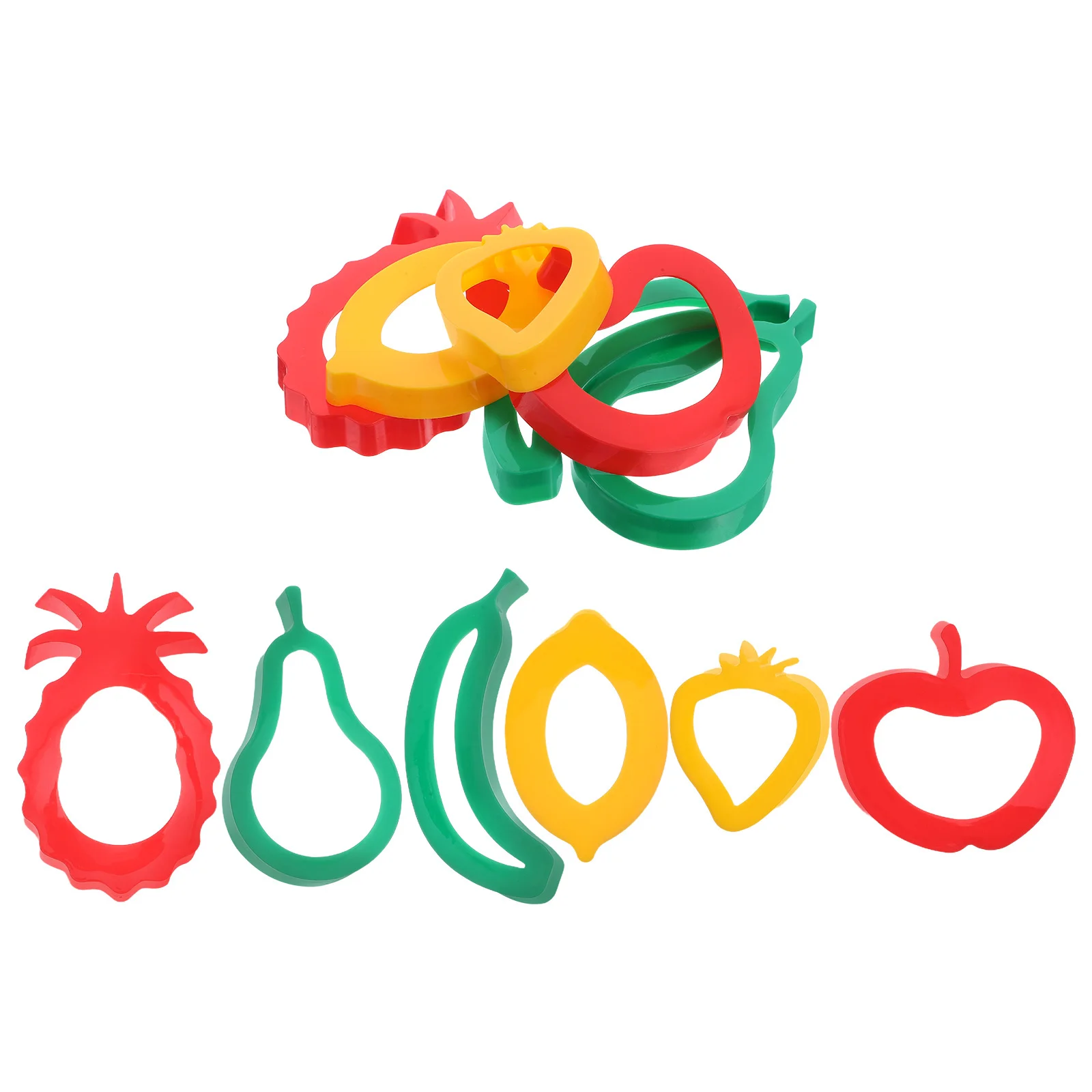 

1Set Dough Cutters Set Plastic Kids Fruit Shaped Cookie Cutters Clay Accessories Dough Playing Tools for Creative Learning