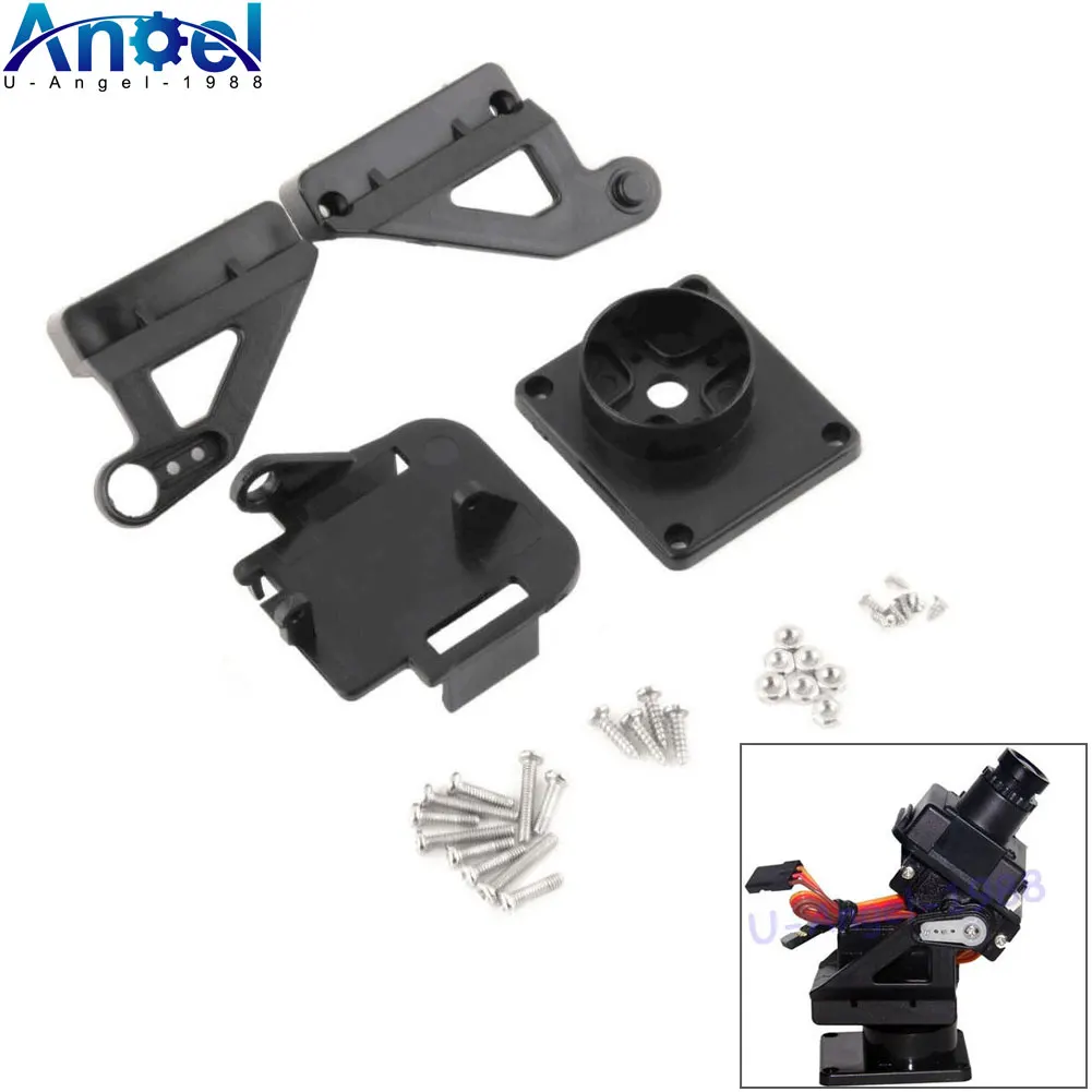 Rc Servo staffa PT Pan/Tilt Camera Platform supporto per fotocamera antivibrante per aerei FPV dedicato Nylon PTZ per 9G SG90 MG90S