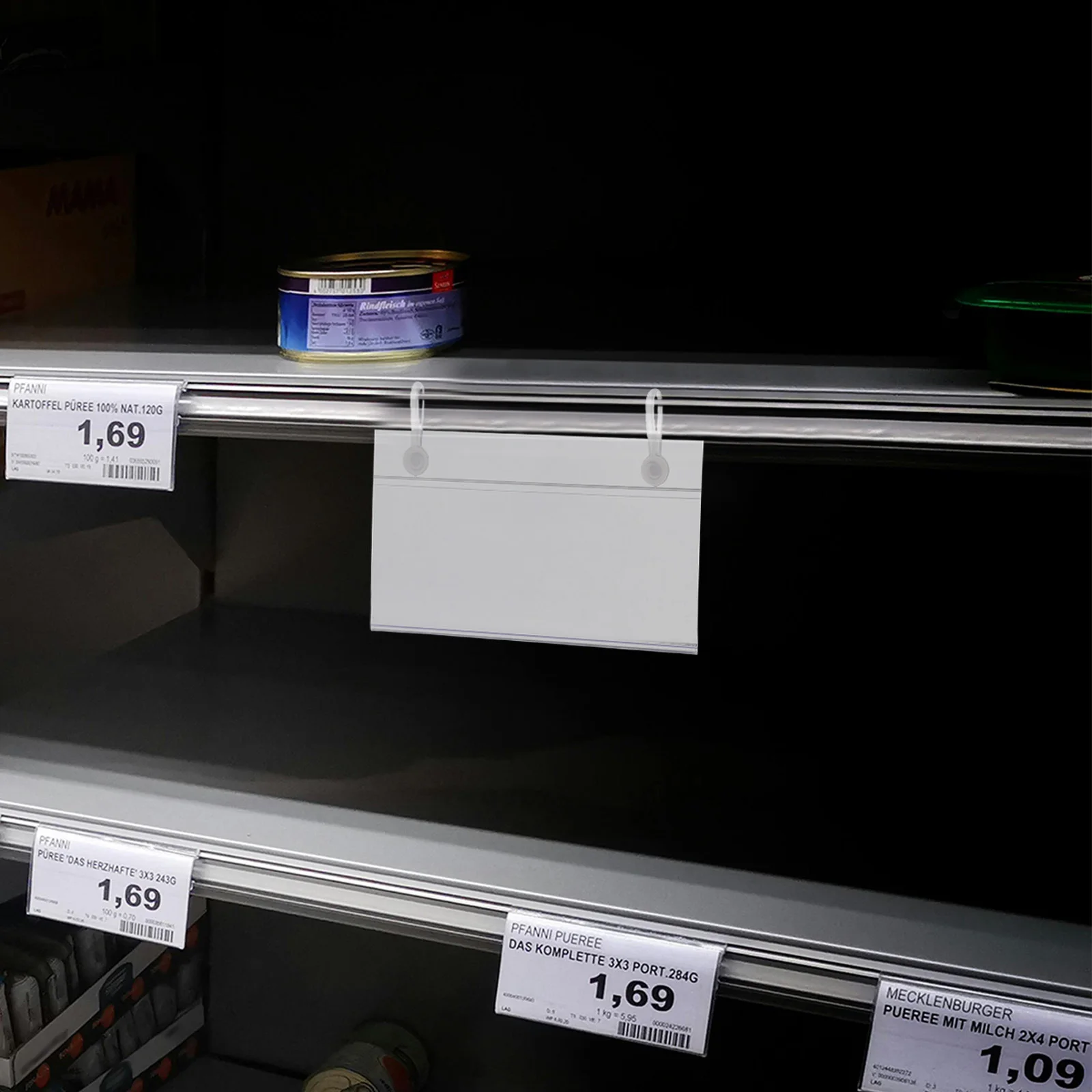 

100Pcs Price Tag Holder Clips Reusable Lightweight Shelf Sign Displays for Supermarket Retail Pantry Organization