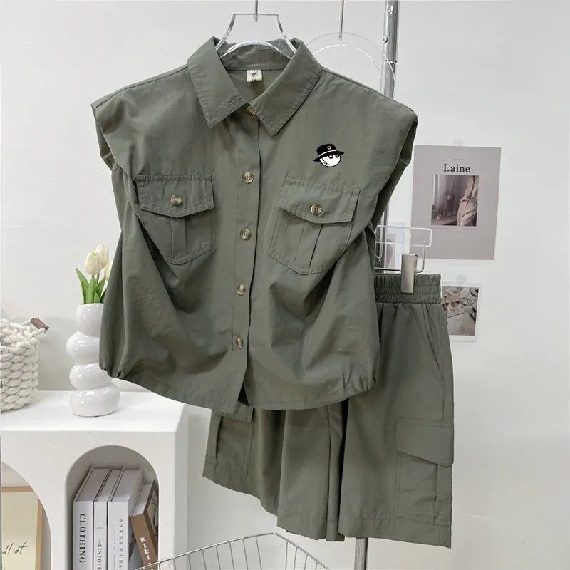 

Женская одежда для гольфа 여프복 복, Новинка лета 2024, корейские костюмы для гольфа, Модный повседневный комплект из двух предметов, Роскошная Одежда для гольфа, женские шорты для гольфа 본