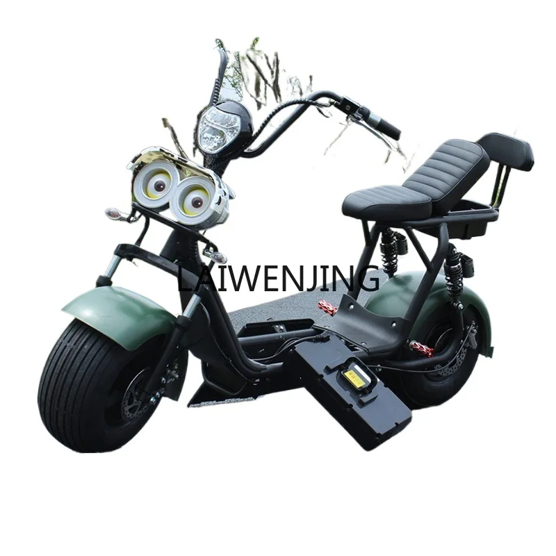 LYN Detachable Rechargeable Electric Vehicle Small Home Scooter Motorcycle Double Car