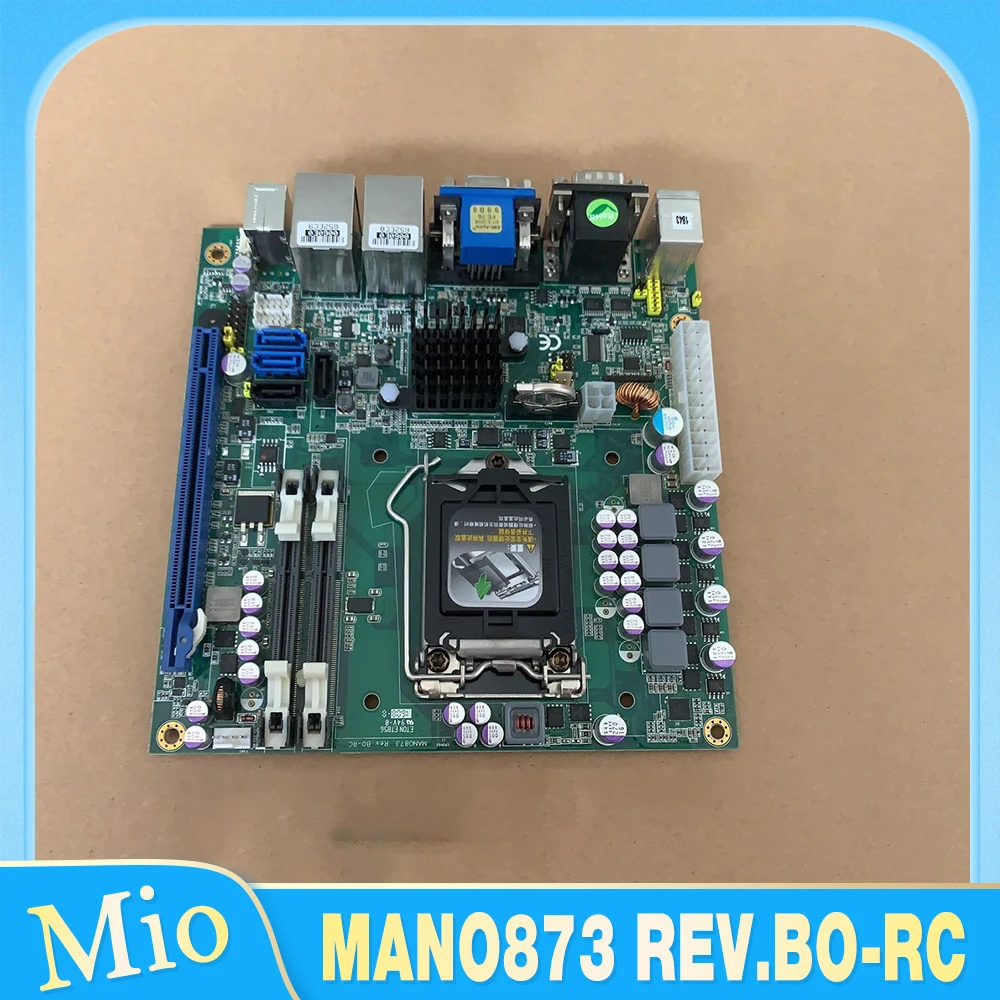 For Axiomtek industrial control motherboard dual network port MANO873 REV.BO-RC