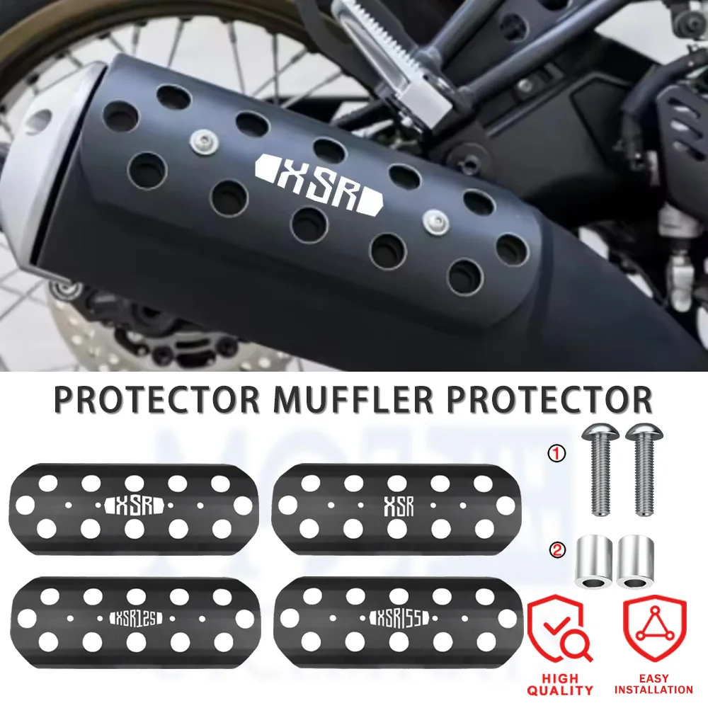 

2025 2024 For YAMAHA XSR155 XSR 155 Motorcycle Only Original Exhaust Pipe Protector Heat Shield Cover Guard Anti-scalding Cover