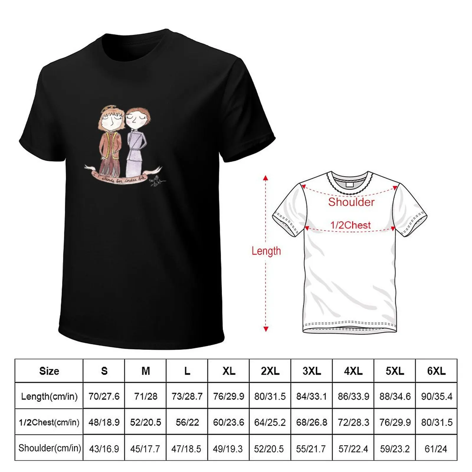Commission - Index File T-Shirt Simple Line Art Print Tee