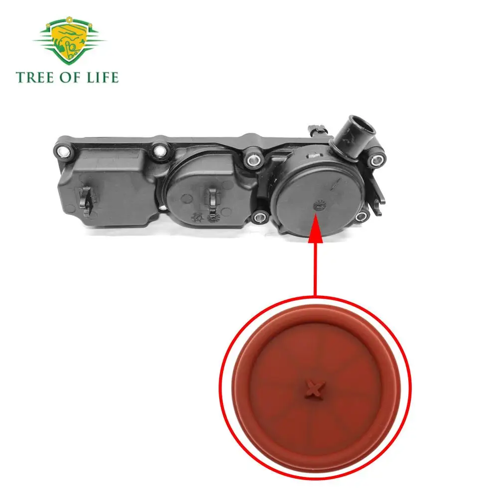 

1/2 For VW Phaeton Touareg Audi A4 S4 A5 A6 Q5 Q7 2.7 3.0TDI New Oil Separator Diaphragm Membrane 057103495N