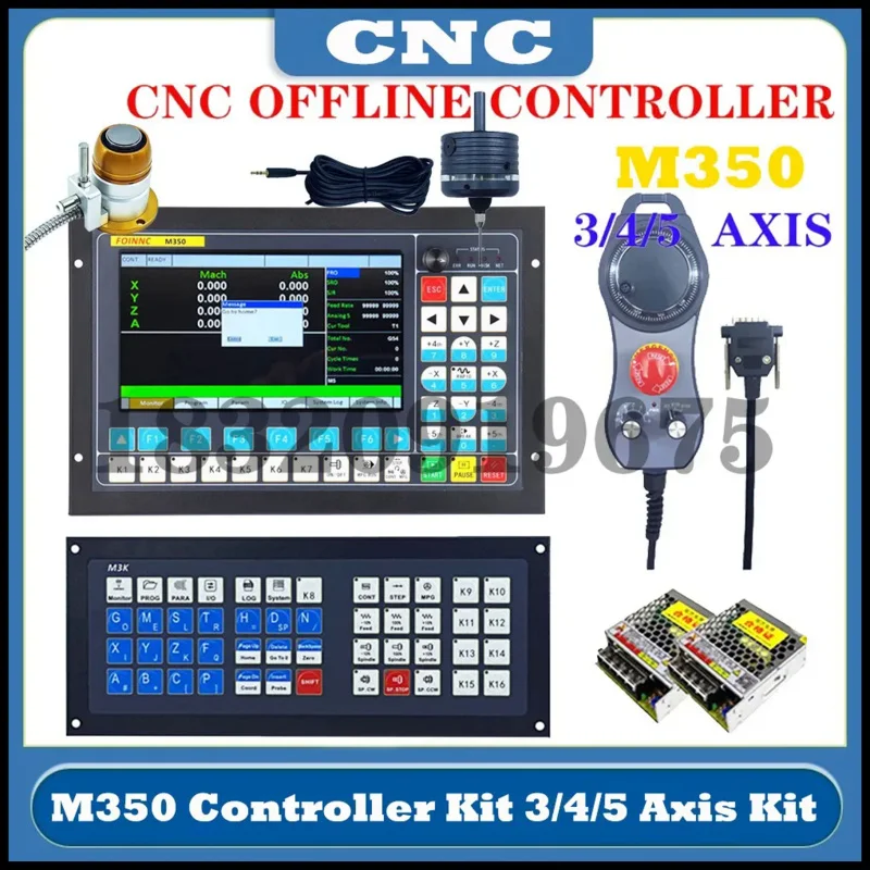 CNC Controller V2 DDCS EXPERT M350 3axis4axis5axis 1Mkhz Support Close-Loop Stepper Sevro/Double Yaxis ATC Replace DDCSV3.1mach3