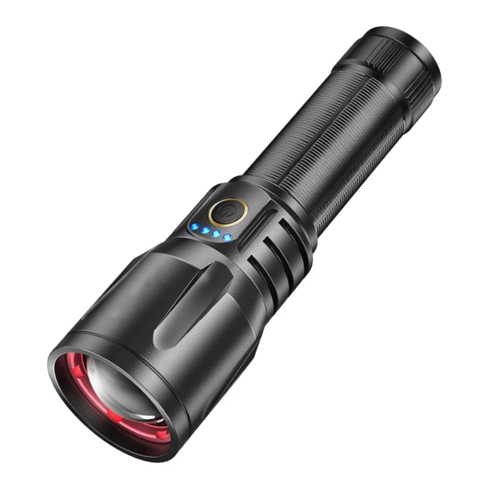

Перезаряжаемый фонарик SuperFire 1000 люмен с 5 режимами и функцией масштабирования Светодиодный фонарик Перезаряжаемый через USB водонепроницаемый фонарик
