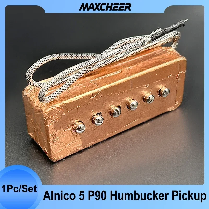 Alnico 5 P90 Style Pickup Dual Coil Pickup Noiseless Humbucker 6K/9K Alnico 5 Magnet for Elecgtric Guitar