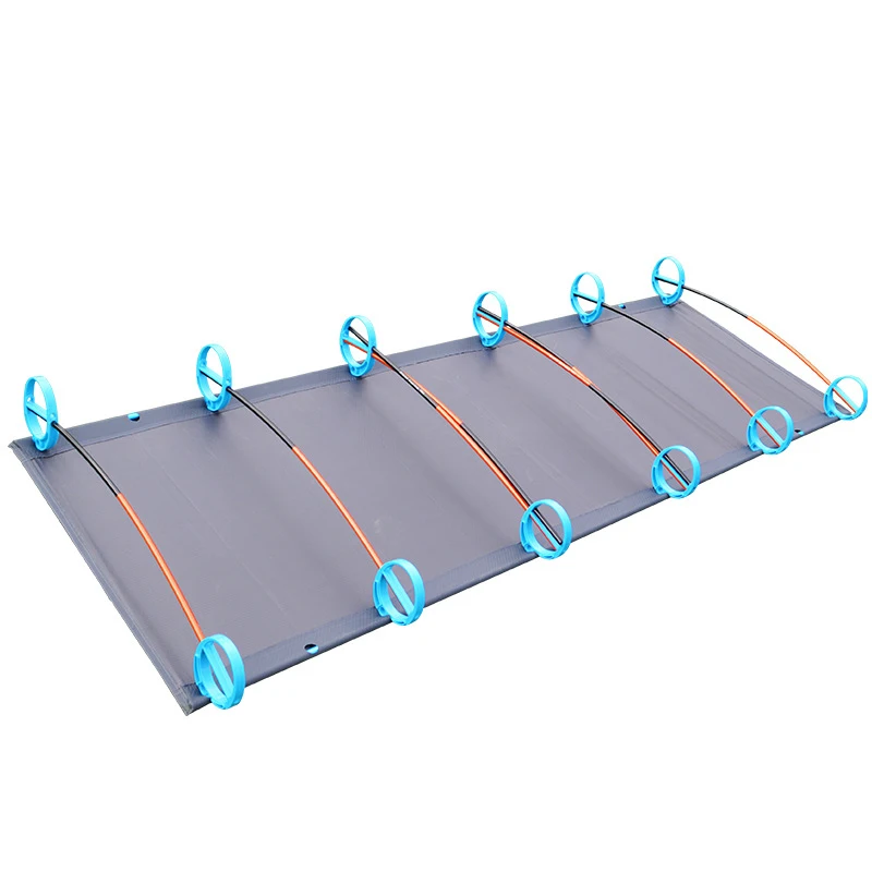 Portable Aluminum Alloy Folding Bed, Camping, Mountaineering, Hiking, Simple Rest Bed