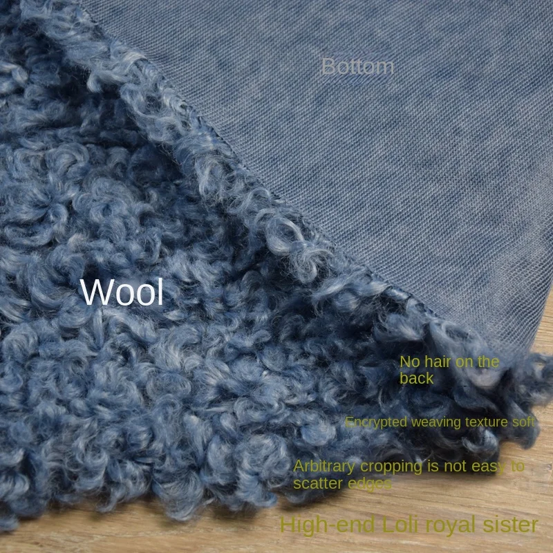 Roll Wool Woven Imitation Fur Fabric Goat Plush Cloth Handmade Diy Sewing for Clothing Shoes By The Meter Wholesale