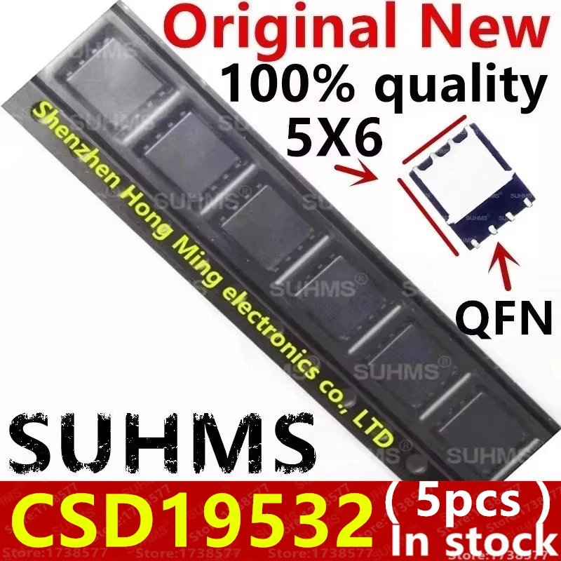 (5 Stück) 100 % neu CSD19532 CSD19532Q5B QFN-8