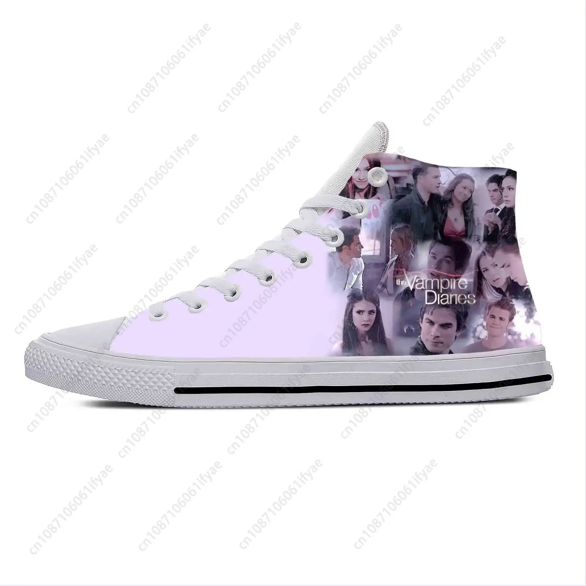 

Повседневная тканевая обувь с изображением персонажей аниме и мультфильмов «Дневники вампира» (Дэймон Сальваторе), легкие дышащие кроссовки с 3D-принтом для мужчин и женщин