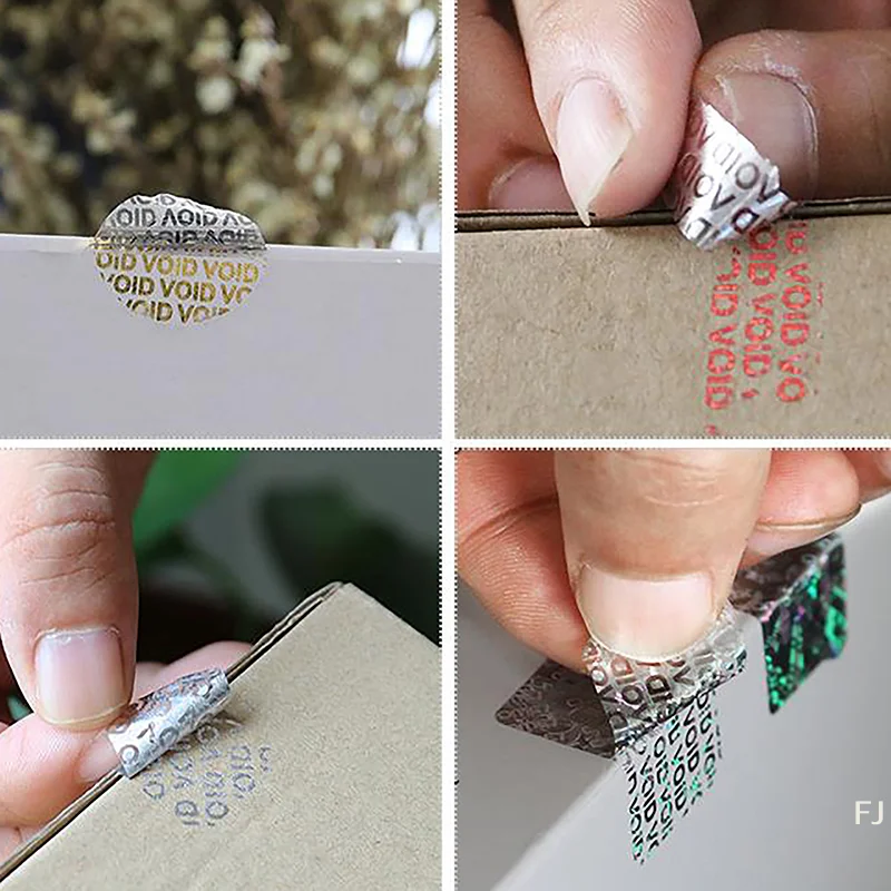 [YU]50Pcs Warranty Protection Sticker Security Seal Brittle Paper Tamper Proof Warranty Void Label Stickers Adhesive Label