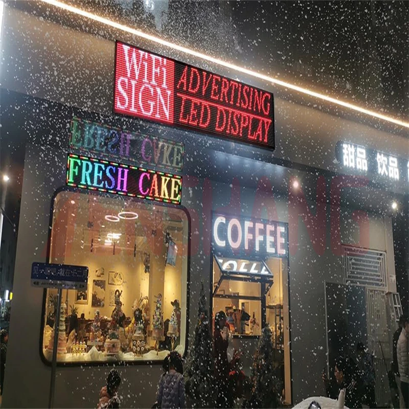 Program P10 Small Digital Luminous Projector Store Letter Church Truck Scrolling Huge Bright Advertising Out Door Full Color Led