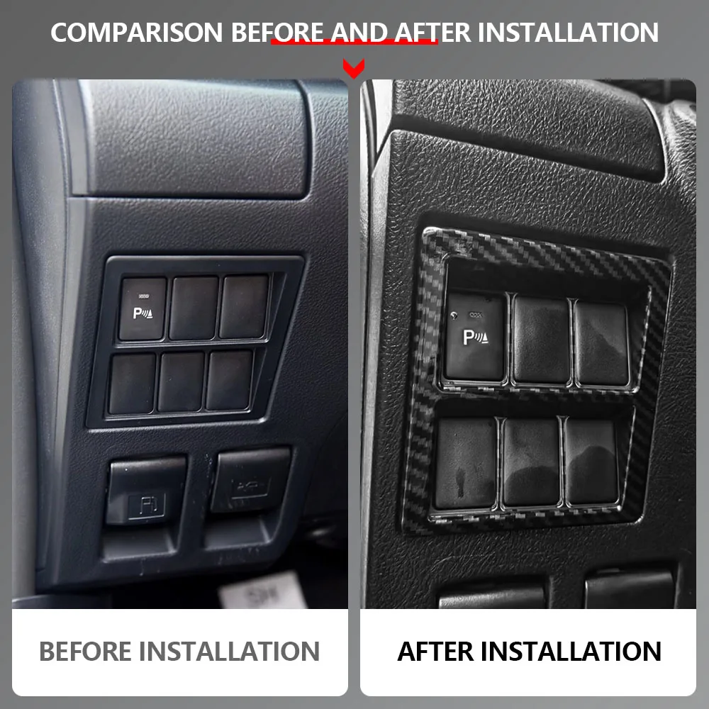 Car Head Light Switch Panel Cover Trim for Toyota Fortuner 2016-2022 Hilux Revo Conquest 2015-2021 LHD Auto Styling Accessories