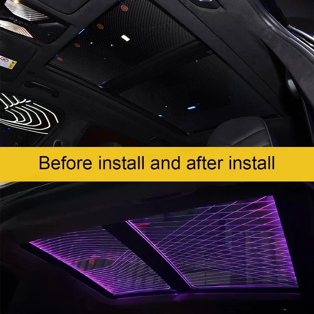 RGB color streamer For BMW 3 series X3 X4 X5 X6 X7 G20 G01 G05 2017-2025 Panoramic Sky Ambient Light Roof Window Ambient Lights
